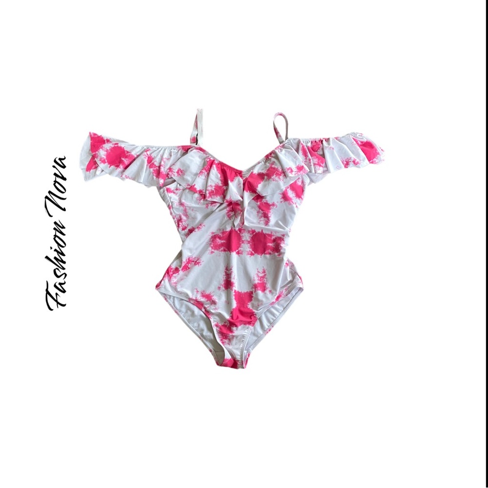 Fashion Nova Make a Wave Tie Dye Swimsuit Size L